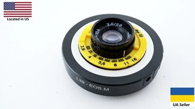 Vintage INDUSTAR-104U 2.8/27 lens Canon EOS.M mount BeLOMO - Image 1 of 4