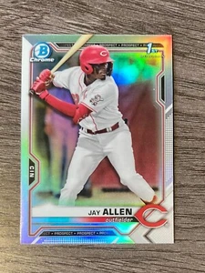 Jay Allen 2021 Bowman Chrom Entwurf Refraktor 1. Bowman BDC-11 rot Rookie RC - Bild 1 von 2