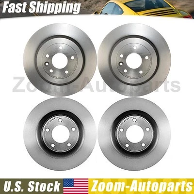 Rotores de freio dianteiro traseiro Brembo OE para 2011 2012 2013 2014 Ford Edge - Imagem 1 de 4