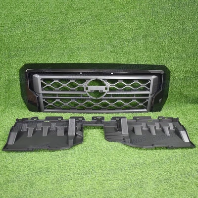 Parrilla superior delantera negra #62310-9BU0D para Nissan Frontier 2022 2023 2024 Foto 1 de 4