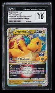 GO Premiere Coll. 2022 Dragonite VSTAR CGC 10 inglese #SWSH236 Black Star promo - Foto 1 di 2