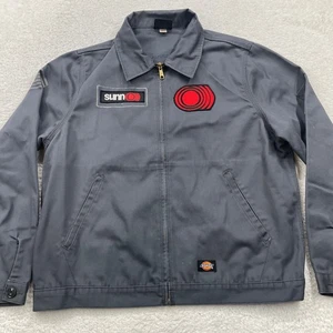 Dickies x SUNN O))) Custom Work Jacket Patches Gray Industrial Gothic Metal Mens - Picture 1 of 9