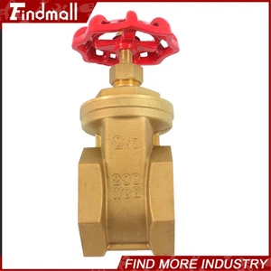 Findmall 2-1/2" Female Npt Non Rising Stem Brass Hydrant Gate Valve - Picture 1 of 16