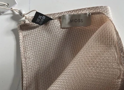BNWT Men’s Brand New Moss 9.5 Inch Pocket Square CHAMPAGNE Colour Design - Image 1 of 4