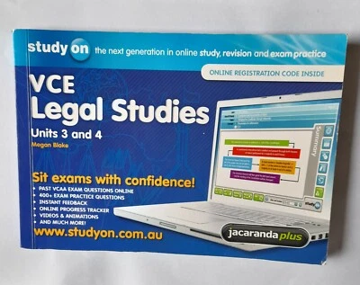 VCE LEGAL STUDIES UNITS 3&4 USED REVISION PRACTICE EXAMS STUDY ON 2011 EDITION - Image 1 of 4