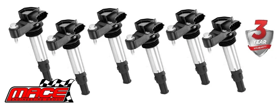 6 X PREMIUM IGNITION COIL FOR HOLDEN ADVENTRA VZ ALLOYTEC LY7 3.6 V6 Till 07/06 - image 1 of 1