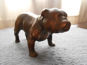 Vintage massive Bronzeguss Englische Bulldogge Statue Marine Corp Maskottchen Chesty - Bild 1 von 6