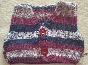 Strickweste für ca. 38 - 40 cm Bär oder Puppe - Handarbeit! - Bild 1 von 2