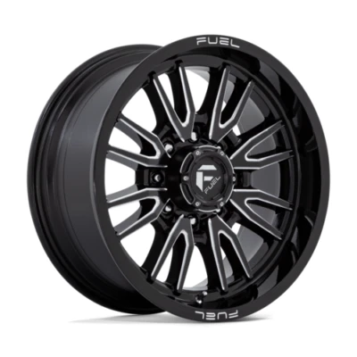 Llantas negras de 20 pulgadas combustible D761 Clash GMC Sierra 2500 3500 20x9 +1 8x180 orejetas Foto 1 de 4