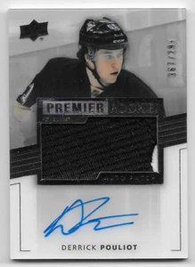14/15 UPPER DECK PREMIER ROOKIES AUTOGRAPH PATCH RC #83 Derrick Pouliot #67/299 - Picture 1 of 1