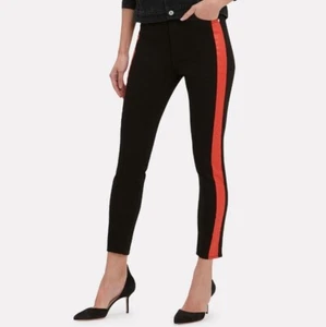 Calvin Klein Jeans High Rise Skinny Side Stripe Womens 27 90s 1990s style Black - Picture 1 of 8