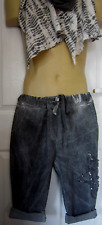 OBSESSION ~ S/M ~SHABBY CHIC ~ LARGE SIDE STAR ~ TROUSERS ~ GREY ~ BNWT