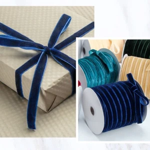 45M Soft Velvet Ribbon Trims Single Face Velour Webbing for Floral Craft Costume - Picture 1 of 23