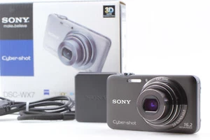 ⏯️ *Multilingual & BOXED* Sony Cybershot DSC-WX7 Black Compact Digital Camera - Picture 1 of 12