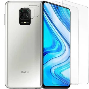Schutzfolie für Xiaomi Redmi Note 9 Pro Display Schutzglas 2x Kamera folie glas - Bild 1 von 7