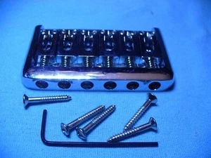 CHROME HARDTAIL BRIDGE BOTTOM LOADER FOR ELECTRIC GUITAR ST/TL USA SHIPPING - Imagen 1 de 6