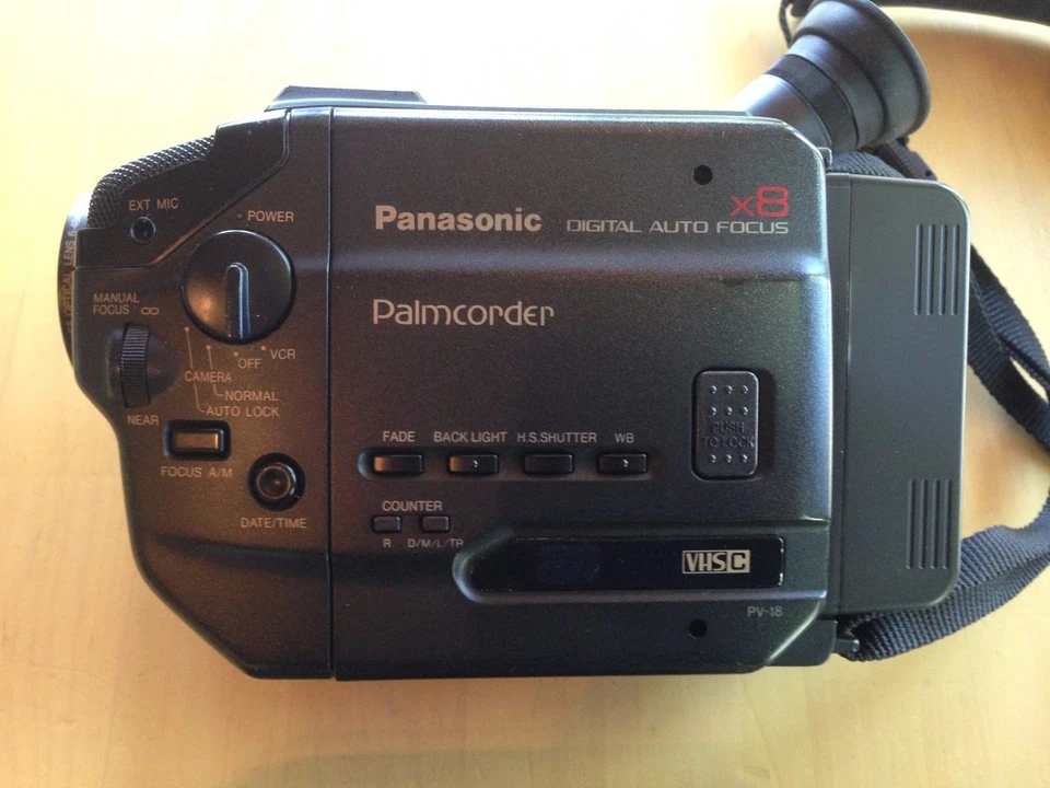 Panasonic PV-18 VHS-C Palmcorder Camcorder Video Transfer - Image 1 of 1
