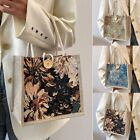 Linen Gift Tote Bag Casual Shopping Bag Travel Handbag  Women