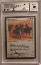 MTG Arabian Nights Moorish Cavalry Light BGS 9 Mint - Magic card AUTO BGS 10 💎