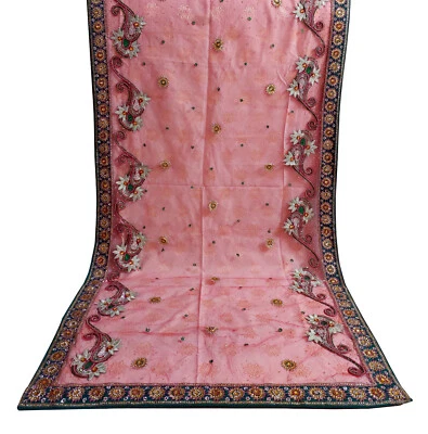 Red de colección roja con cuentas a mano Dupatta | Mantón nupcial indio, envoltura étnica Foto 1 de 4