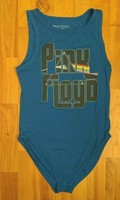 Pink Floyd Sz M Women's Blue Pink Floyd Logo Sleeveless Bodysuit