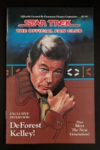 STAR TREK The Official Fan Club Magazine 1987 #54/ Copertina DeForest Kelley come nuova - Foto 1 di 2