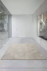 9229 CÁSCARA BEIGE Meditación Colección Coral Alfombras Estructuradas Lisas de Alta Calidad - Imagen 1 de 12