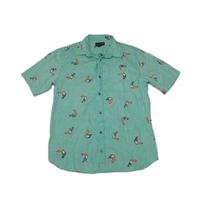 Ocean Current Men's Large Shirt Toucan All Over Button Up Short Sleeve - Picture 1 of 9