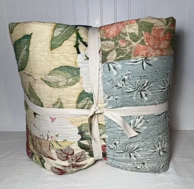 Pottery Barn Lanai Island Patchwork Reversible KING/Cal King Quilt - Image 1 of 4