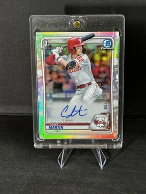 2020 Bowman Chrome Draft Casey Martin Auto Refractor /499 1st Bowman SP SSP - Image 1 of 4