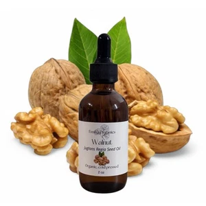 Walnut Kernel Oil, Cold Pressed, Unrefined, USDA Certified Organic, 100% Pure - Picture 1 of 3