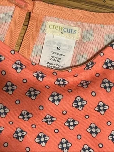 Crewcuts Colorful Spring Summer Dress Girls Size 10 - Picture 1 of 5