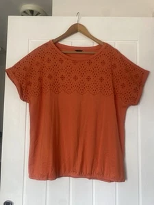 M&Co Lovely Ladies Bright Orange Top Size 20 BNWOT - Picture 1 of 6