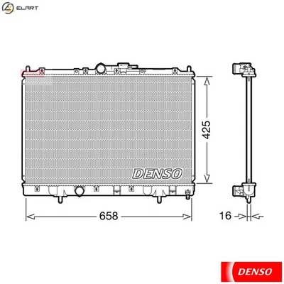 RADIATOR ENGINE COOLING DRM45051 FOR MITSUBISHI PAJERO/IO/TR4/PININ MONTERO 1.8L - Image 1 of 4