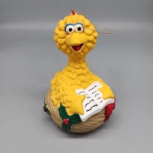 Vintage Sesame Street Big Bird Nest Christmas Ornament Jim Henson Productions - Picture 1 of 5