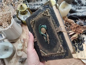 Gothic Dragon Journal- Handmade Fantasy Grimoire Spellbook – Witch Diary - Picture 1 of 13