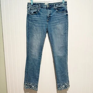 Driftwood Colette Jeans Blue Floral Embroidery Size 31 - Picture 1 of 8