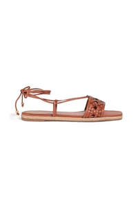 TORY BURCH geflochtene Sandalen Espadrille Braun aus Leder EU Gr. 38 - wie neu! - Bild 1 von 8