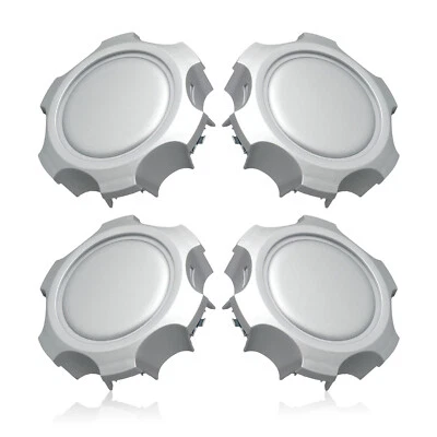 Tapacubos centrales plateados 4 piezas para Toyota 4Runner 1996-2002 Tacoma 1995-2000 Foto 1 de 4