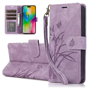 For Samsung Galaxy A36 A16 A15 A35 A54 A56 Folio Flip Wallet Case with Strap - Picture 1 of 11