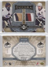 2007 Artifacts Tundra Tandems Icy Blue /25 Roberto Luongo Markus Naslund Patch