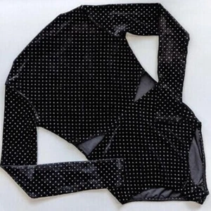 Zara Schwarz Samt Body Top Cut Out Größe M Ref 1131 346 - Bild 1 von 9