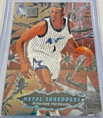 1996-97 ANFERNEE HARDAWAY FLEER SKYBOX METAL SHREDDERS - Image 1 of 2