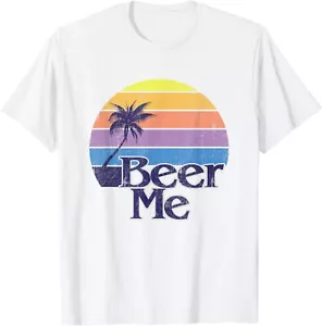 Funny Beer Humor - Vintage Retro California Beach Fashion T-Shirt Hoodie - Picture 1 of 17