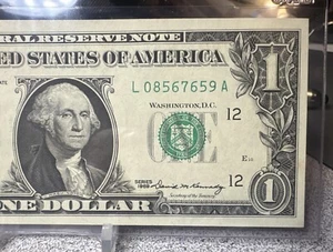 😎 $1 1969 1 FEDERAL RESERVE NOTE   L/A. BLOCK (w) ( SAN FRANCISCO “L “)  UNC - Picture 1 of 11