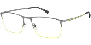 Carrera Men's Ruthenium Yellow Half-Rim Rectangle Eyeglass Frame CA8906-04JL-19 - Picture 1 of 3
