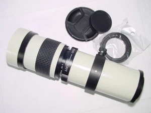 T-Mount JINTU 420-800mm F/8.3-16 Super Telephoto Zoom Lens + Nikon F Ring - Picture 1 of 7