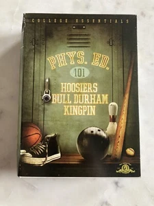 Phys. Ed. 101: Hoosiers / Bull Durham / Kingpin | 3-Disc DVD Set - Imagen 1 de 5