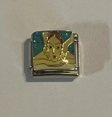 Dama en el spa - Masaje - Facial - Belleza - Eslabón de 9 mm para pulsera italiana con dije Foto 1 de 3