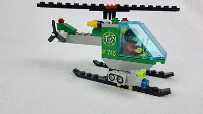 Lego System 2 x Set 6425 TV Chopper (Hubschrauber) mit Figuren günstig aus 1999! - Bild 1 von 3